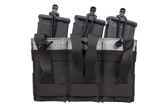 Front panel for three 5.56 MG-97-BLK magazines