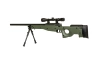 Warrior I sniper rifle replica (with scope and bipod) - olive
