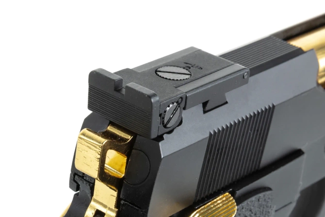 E&C EC-2104 airsoft pistol Black and gold