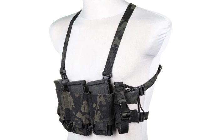 Minimalistyczna kamizelka typu Chest Rig Wosport VE-108 MC Black