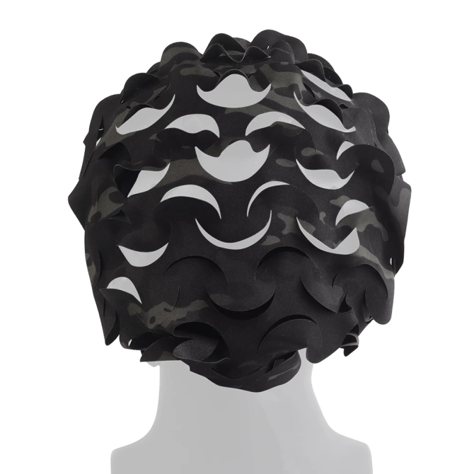 Wosport Laser Cut Cover Multicam Black universal helmet cover