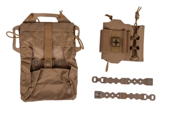 Tactical first aid kit with Molle panel Wosport Coyote Brown