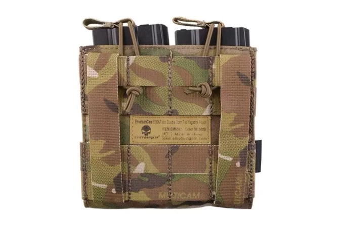 Open Top double pouch for M4/M16 + pistol magazines - Multicam
