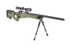 Well MB08D airsoft sniper rifle with scope and bipod Olive