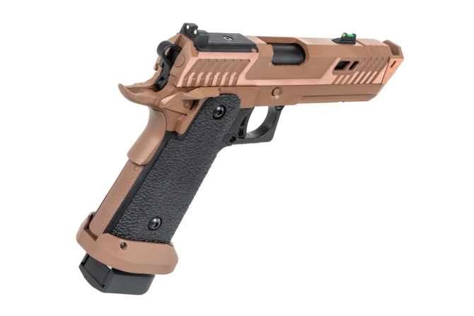 airsoft SRC Sahara Viper DUAL POWER pistol with carrying case and green gas magazine Flat Dark Earth