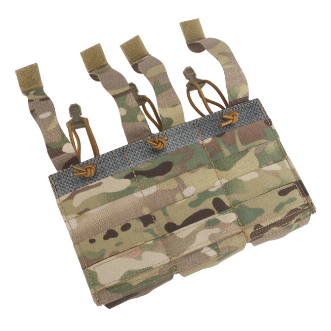 Potrójna ładownica Wosport na magazynki karabinowe Multicam