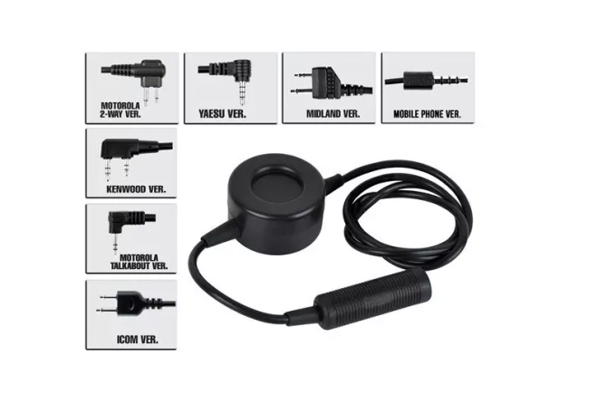 Przycisk PTT TCI Military (Motorola 2-pin)