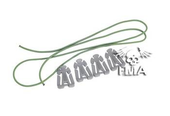 Set of mounting clips - foliage green