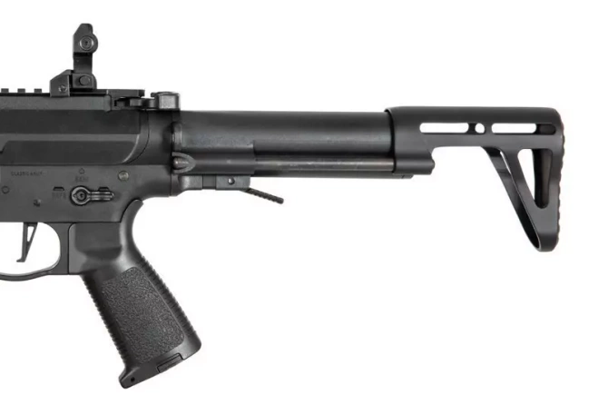 PX9 submachine gun replica (+ DRUM magazine) - black