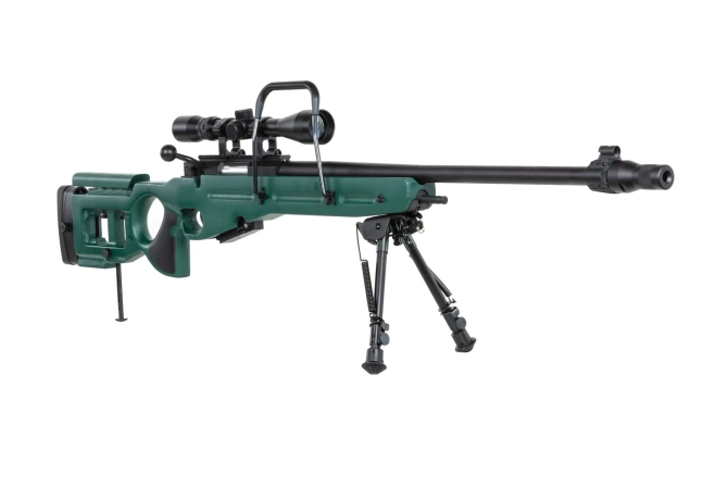Snow Wolf SW-98 airsoft sniper rifle with scope and bipod