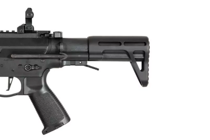 PX9 submachine gun replica (+ DRUM magazine) - black