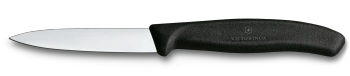 Swiss Classic, nóż, ostrze gładkie, 8 cm, czarny - Victorinox