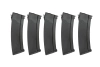 Set of 5 S-Mag Mid-cap magazines for 175 rounds for the J series - Black
