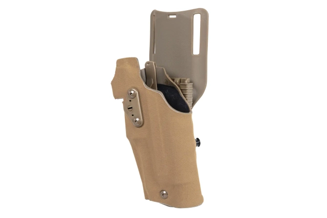 Wosport GB-87 holster with adapter and flipper (left-handed version) Tan