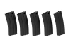 Set of 5 Hi-Cap 300 BB Magazines for M4/M16 Replicas - black