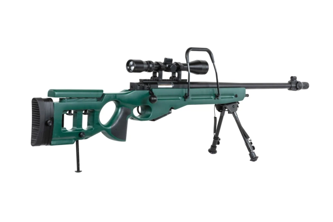Snow Wolf SW-98 airsoft sniper rifle with scope and bipod