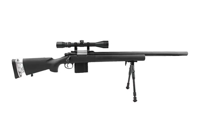 MB4404D sniper rifle replica - with scope and bipod