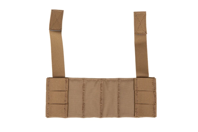Dodatkowy panel Molle do kamizelek typu Chest Rig Wosport Coyote Brown