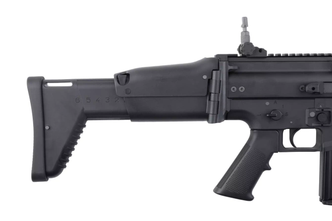 Replika karabinka WE SCAR-H "Open Bolt" - czarna