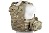 Emerson Gear 6094A Style Plate Carrier waistcoat with loader set Multicam