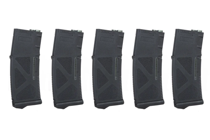 Magazynek Mid-Cap 130/ 30 kulek Arcturus EMM M4/M16 Variable-Cap do replik M4/M16 Czarny (5 pack)