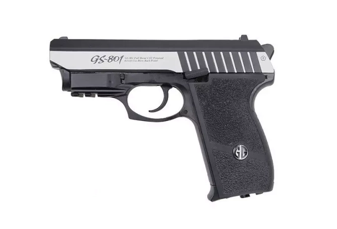 GS-801 pistol replica with laser target marker
