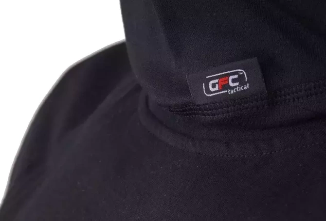 Kominiarka termoaktywna z nadrukiem, 2 otwory - CZARNA