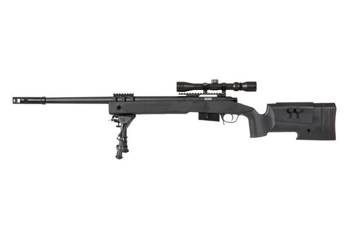 SA-S03 CORE™ Sniper Rifle Replica with Scope and Bipod - Black