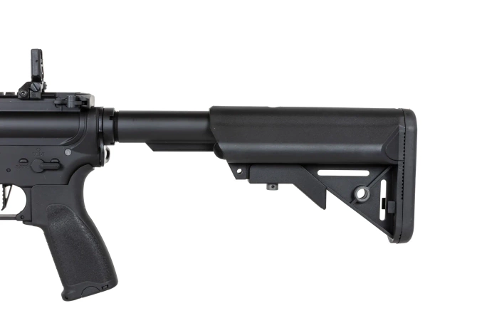 Karabinek ASG Specna Arms RRA M4 SA-E25 HAL ETU™ Czarny z pomarańczowym urządzeniem wylotowym