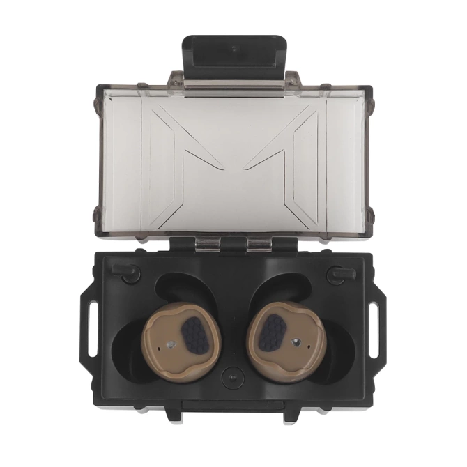 Aktywne douszne ochronniki słuchu Wosport HD-30 Bluetooth Tan