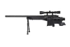 Specna Arms SA-S14 sniper airsoft rifle with scope and bipod Black