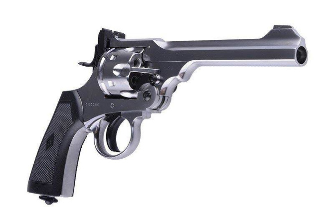 Replika rewolweru Webley MKVI .455 - srebrna