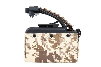 A&amp;K electric box magazine for 2,000 rounds for M249 type replicas with imitation Digital Desert ammunition