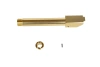 2way fixed No recoil outter barrel for Glock 17 gen 3 replicas  - Golden