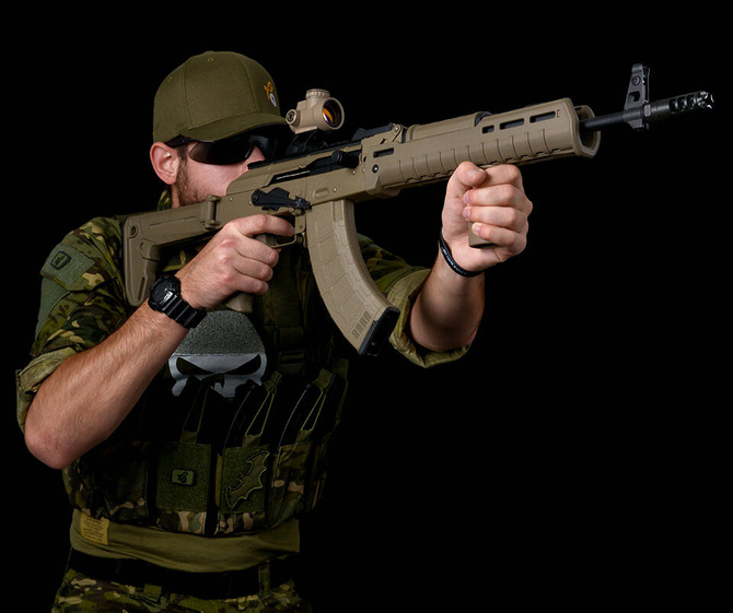 Powiększony bezpiecznik/przełącznik rodzaju ognia ze skrzydełkiem do AK - CYMA