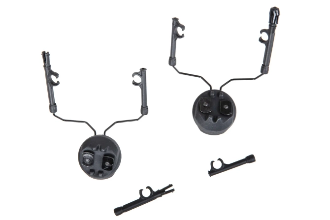 Adapter słuchawek TacSky typu Comtac na szyny typu MTEK Czarny