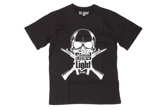 J-Core T-Shirt M/O 100% Cotton with White Skeleton Printing