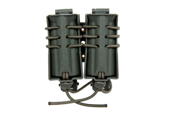 Carrier for 2 9mm magazines Wosport Urban Assault Quick Pull Olive