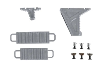 JJ Airsoft JA-1392 front grip of the Hand Stop type for Keymod/M-LOK Grey