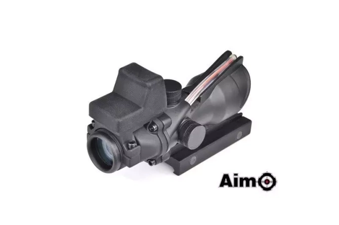 4X32C ACOG (Fibre Optics Illumination + RMR Sight) Replica - Black