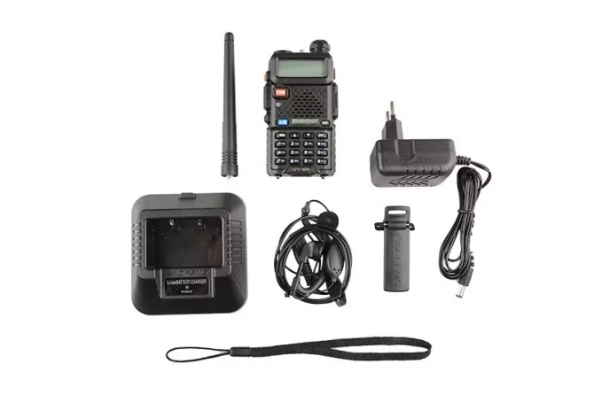 Manual Dual Band Baofeng UV-5R Radio - Short Battery (VHF/UHF)