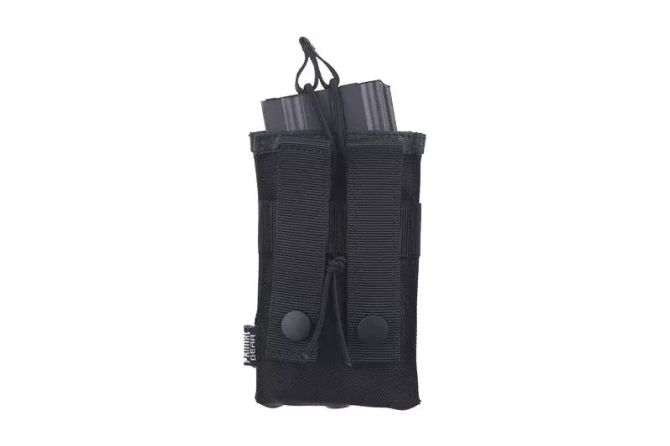 Open Top 1+1 Pouch - Black
