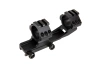One-piece angled scope mount + upper RIS - Black