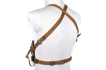Minimalist Chest Rig waistcoat Wosport VE-108 Coyote Brown