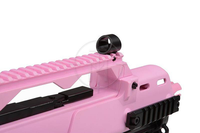 Replika karabinka H&K G36C IDZ F-AEG - różowy