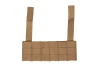Additional Molle panel for Wosport Chest Rig waistcoats Coyote Brown