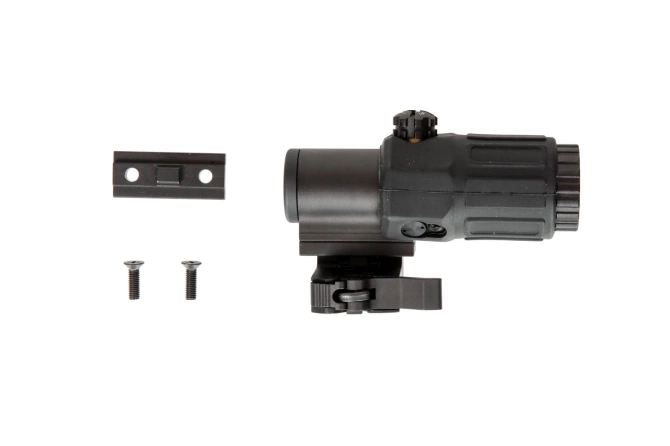 Powiększacz Magnifier 3x z osłoną Killflash - czarny