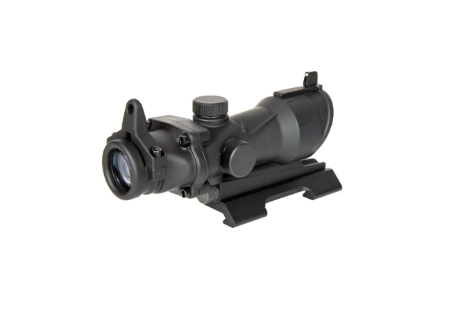 ACOG Style 4x32 Scope Replica with Killflash Cover, Lighting and QD V2 Mount - Black