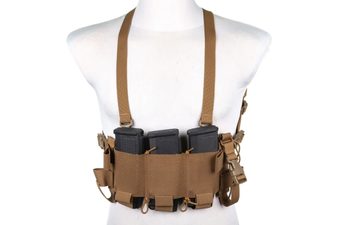 Minimalist Chest Rig waistcoat Wosport VE-108 Coyote Brown