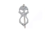 Skull EDC necklace - gray